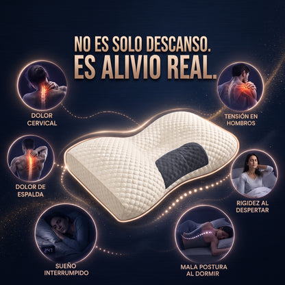 Almohada Cervical Ergonómica 3D con Alineación Espinal 2X1
