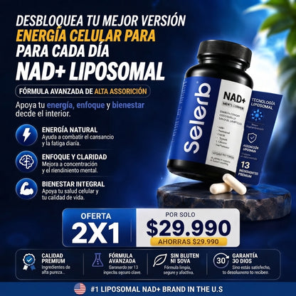 Selerb NAD+ Men's Complex: Potencia tu Energía y Rendimiento 🚀