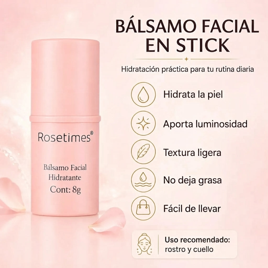 Rosetimes® Bálsamo Facial Hidratante Antiarrugas 2x1