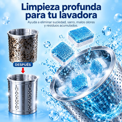 60 PASTILLAS LIMPIA LAVADORA – ELIMINA LA SUCIEDAD OCULTA Y DEVUÉLVELE LA FRESCURA A TU LAVADORA