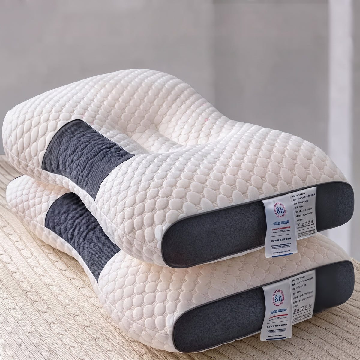 Almohada Cervical Ergonómica 3D con Alineación Espinal 2X1