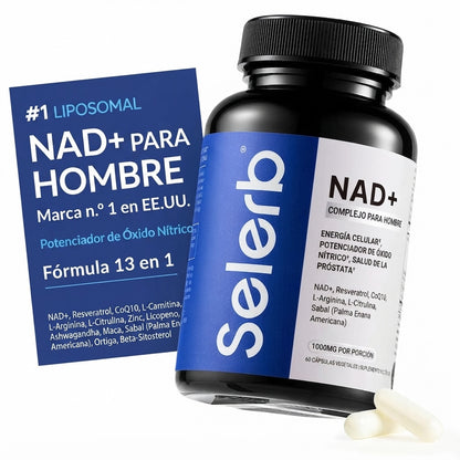Selerb NAD+ Men's Complex: Potencia tu Energía y Rendimiento 🚀