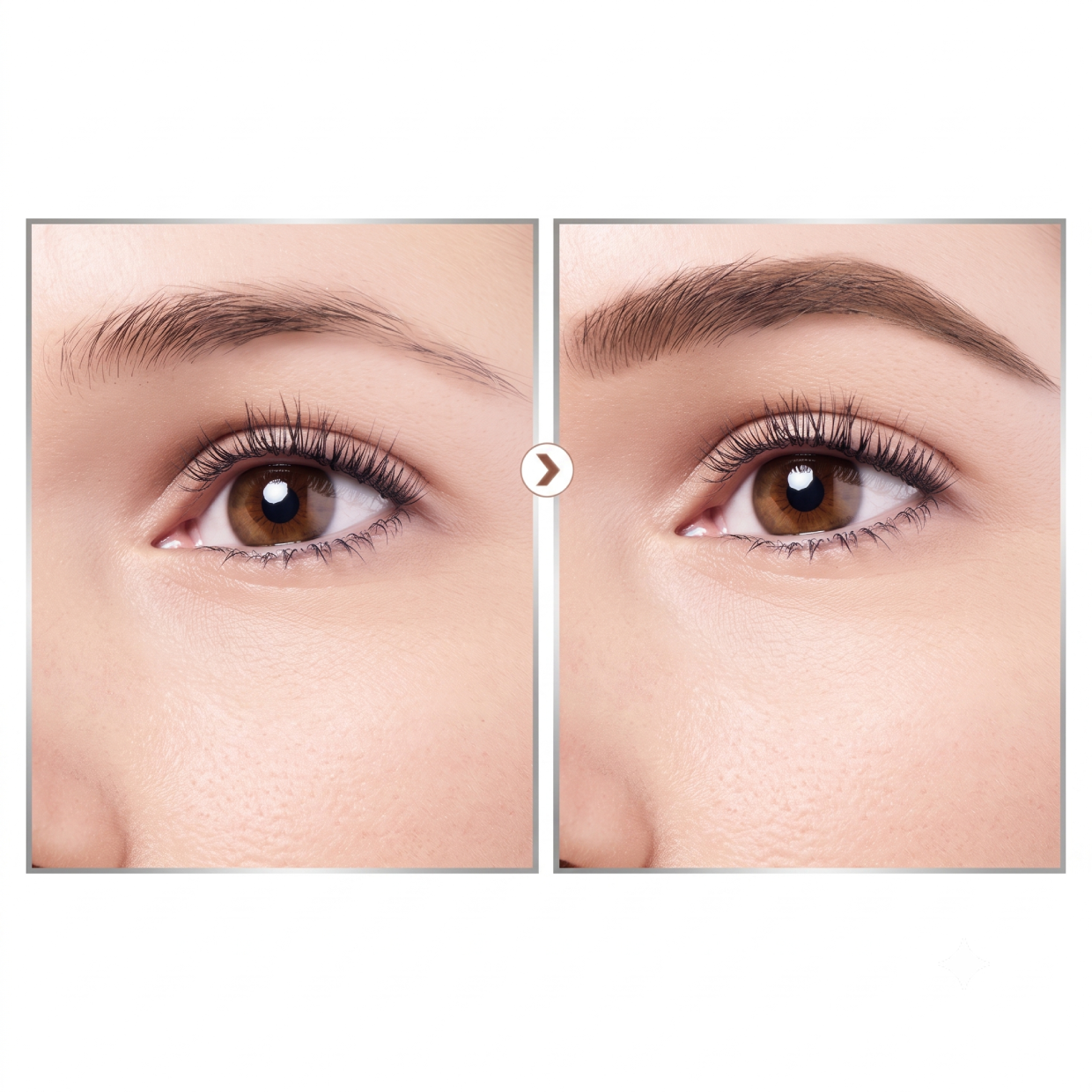 Lápiz cejas impermeable 4 puntas 2x1