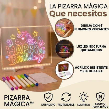 Pizarra Magica Luz Led