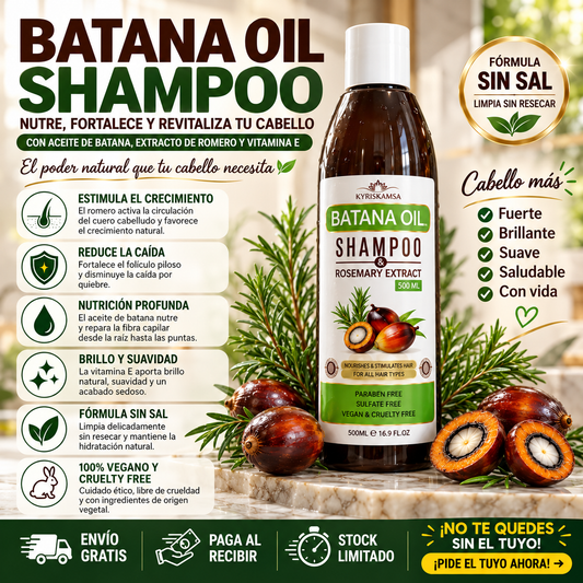 Shampoo de Batana Premium – Cabello Más Fuerte, Brillante y Cuidado