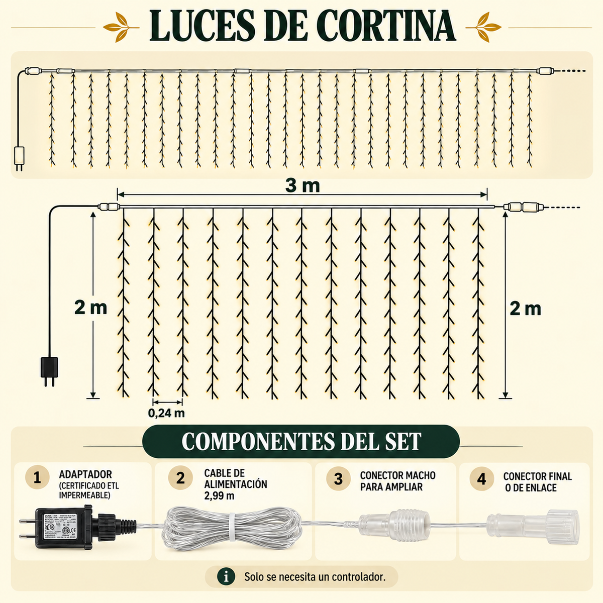 CORTINA LUZ PRO™ | AMBIENTE DE LUJO Y COMODIDAD
