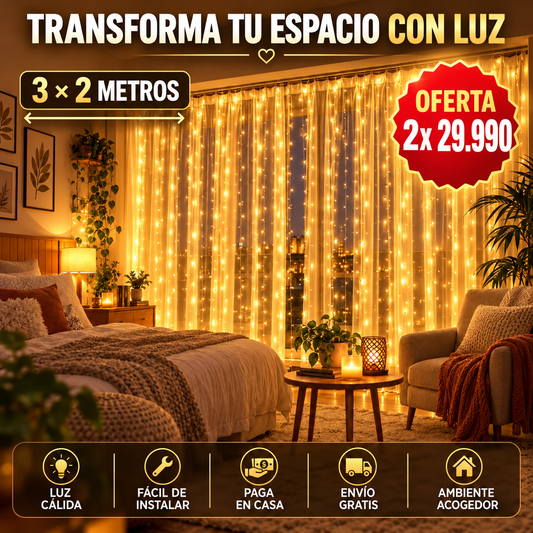 CORTINA LUZ PRO™ | AMBIENTE DE LUJO Y COMODIDAD