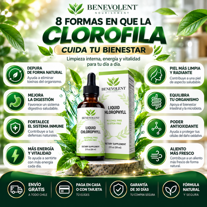 Clorofila Líquida 60 ml 🌿 | Frescura, Bienestar y Cuidado Natural Desde Adentro